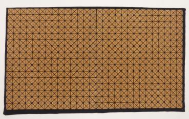 Kork Panel Vierecke mit Canvasrücken in schwarz